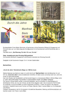 Manfred Stolz „Durch die Jahre“