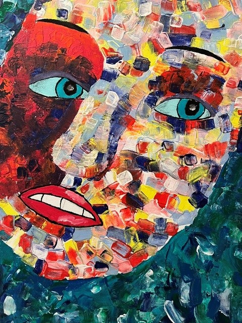 Kulturrucksack | Experimentieren mit Acrylfarben und Spachteltechnik und zeichnen lernen sehen lernen